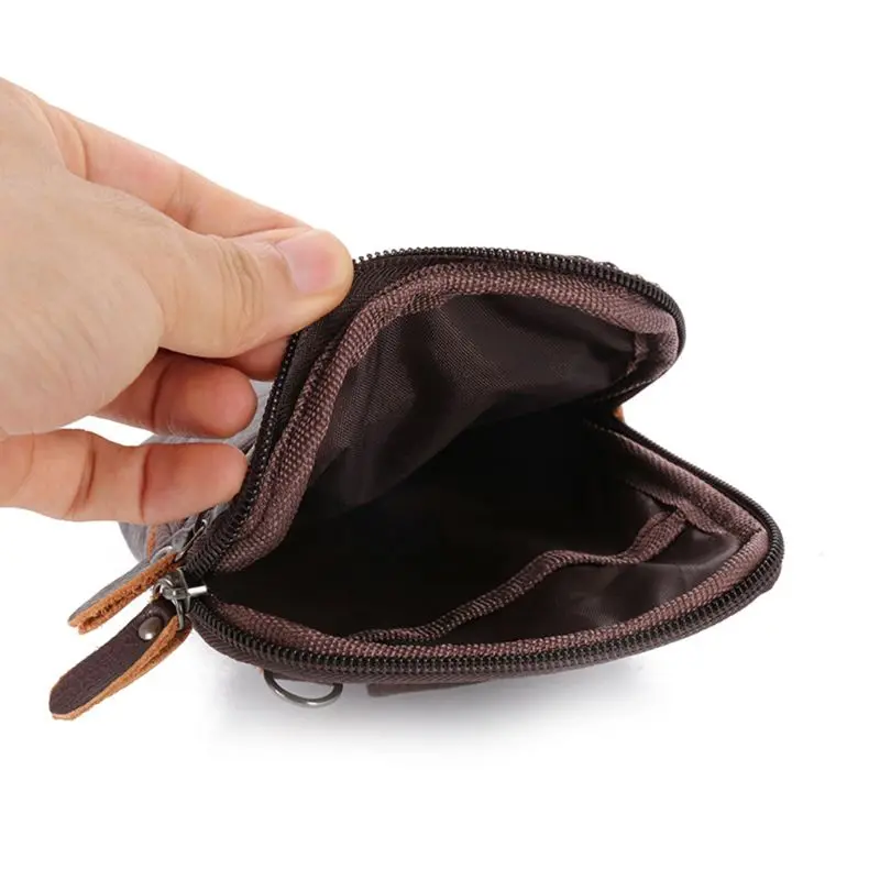 

Men's Genuine Leather Fashion Phone Pouch Belt Bag Shoulder Crossbody Waist Pack