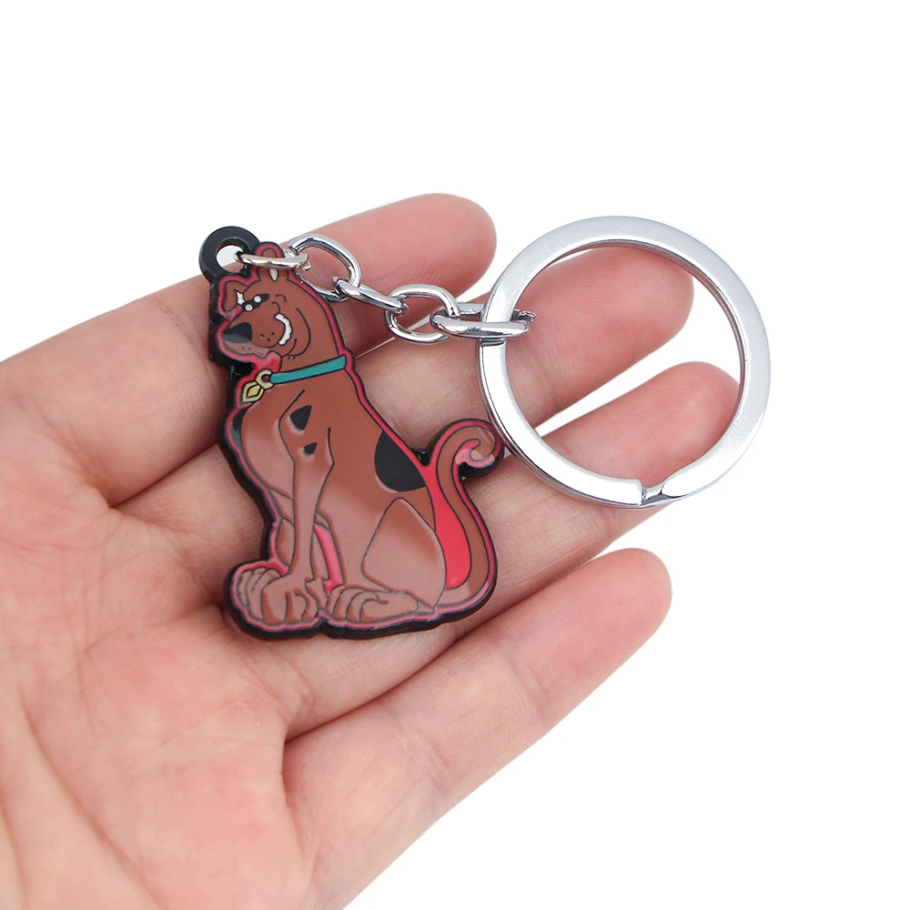 

SP563 Funny Dog Animal Metal Pendant Keychain For Bag Car Women Men Key Ring Movies Jewelry Gift