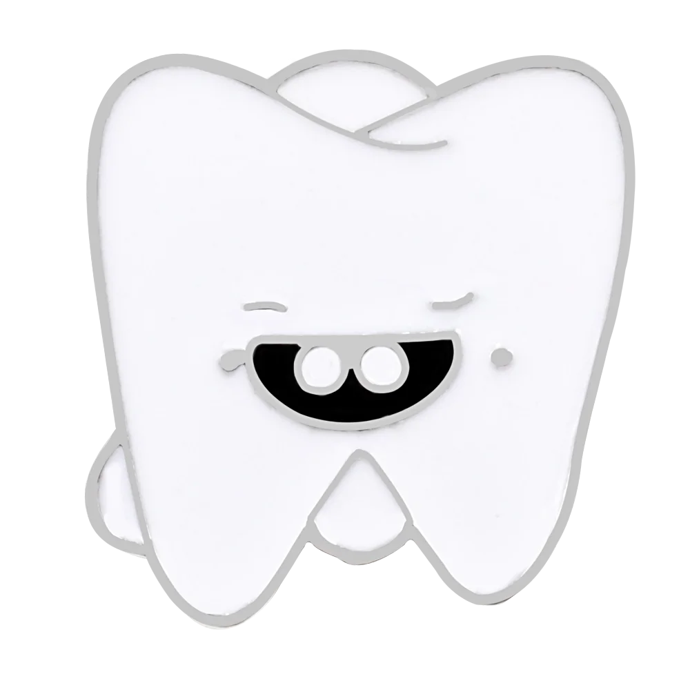 tooth 2 18style медицинский стетоскоп, эмалированные булавки, анатомия сердца, зуб, мозговая брошь для врача, медсестры, нагрудные булавки, куртки, значок, Ювелирное Украшение с иконой - Окраска металла: tooth 2
