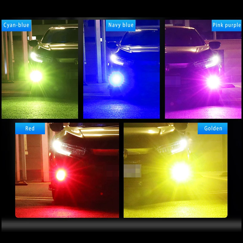 2 шт. Автомобильные противотуманные светодиодные лампы H11 H8 9006 HB4 881 H27 H3