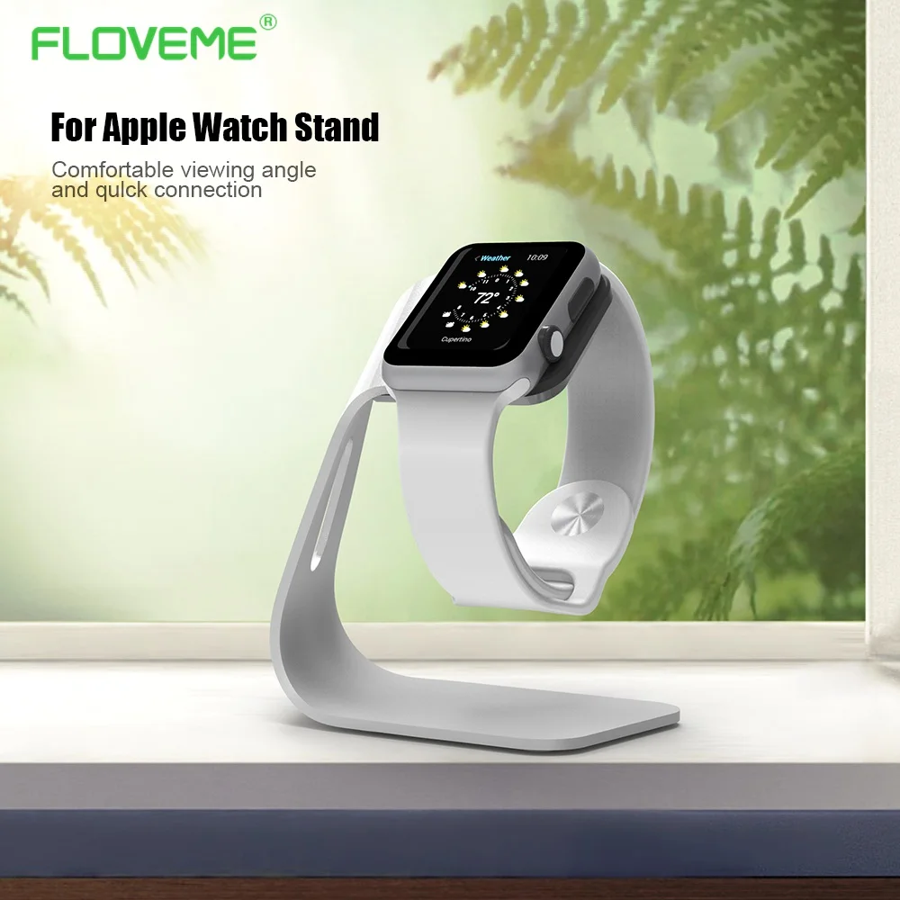 FLOVEME алюминиевый держатель зарядного устройства для Apple Watch 4 3 2 1 металлический кронштейн Подставка для быстрой зарядки для iWatch Smart Watch