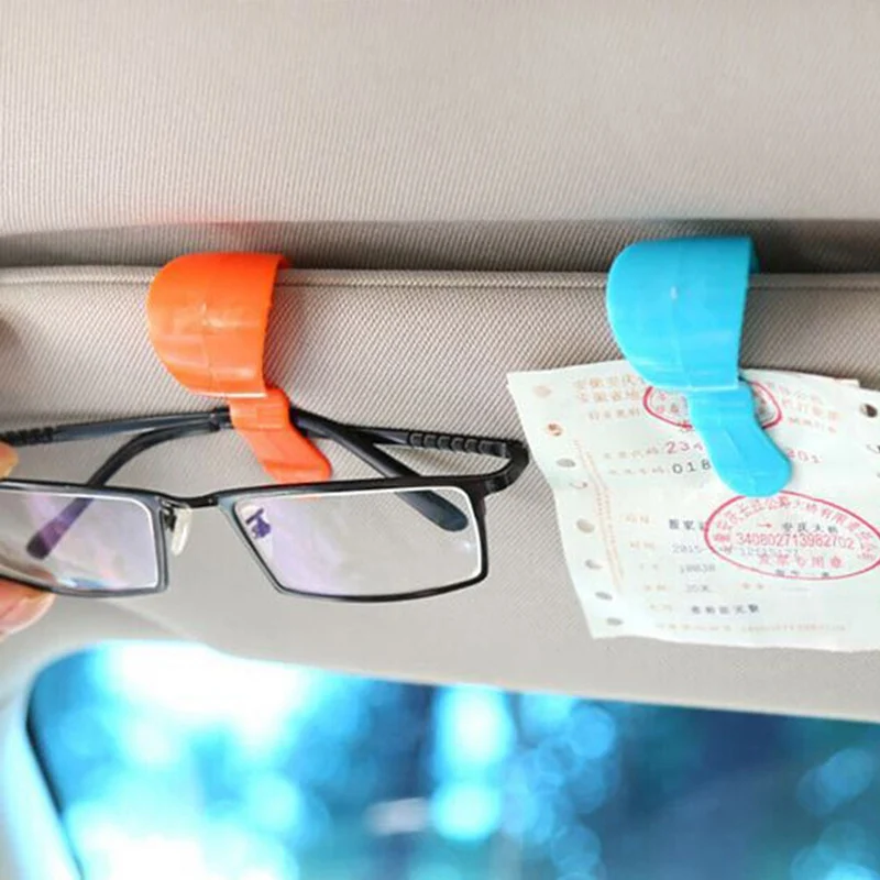 1 пара Авто козырек автомобиля солнцезащитные очки держатель ручки для карточек