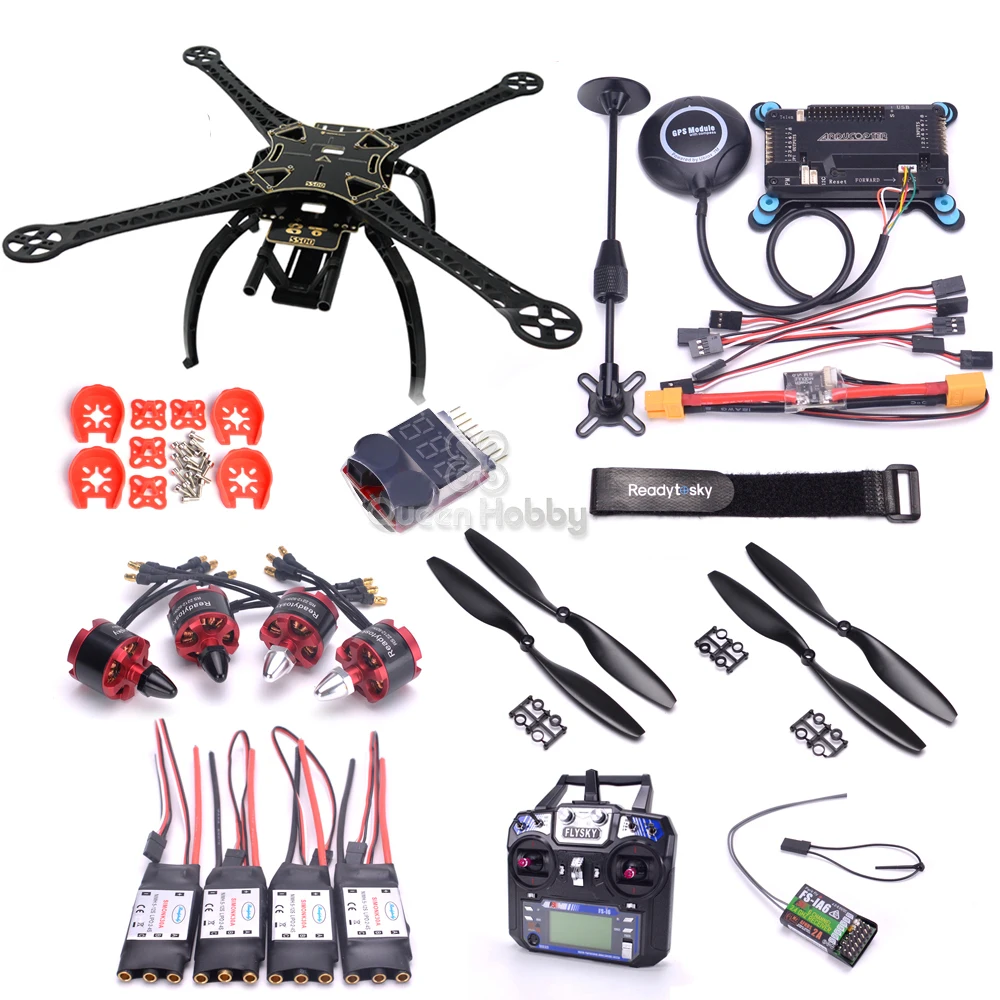 Рамка для квадрокоптера S500 500 мм APM2.8 Контроллер полета 7 м GPS модуль питания 2212 920kv