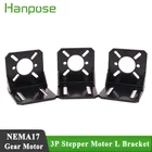 3 шт., редуктор шагового двигателя Nema17 775, редукторный двигатель для хобби, CNC и 3D принтера, крепление сделай сам для игрушек, L-образный кронштейн 42, монтажный кронштейн
