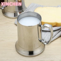 tankard stein double wall stainless steel beer mug cocktail breakfast milk mugs with handgrip coffee cup bar tools drinkware