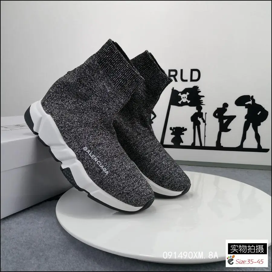 

2021 New Balenciaga- Best Quality Speed Trainer Sneakers Men Women Black Red Casual Shoes Fashion mens womens sports Sneakers 01