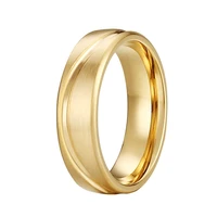 gold color male ring titanium stainless steel wedding ring anniversary luxury jewelry free shiping