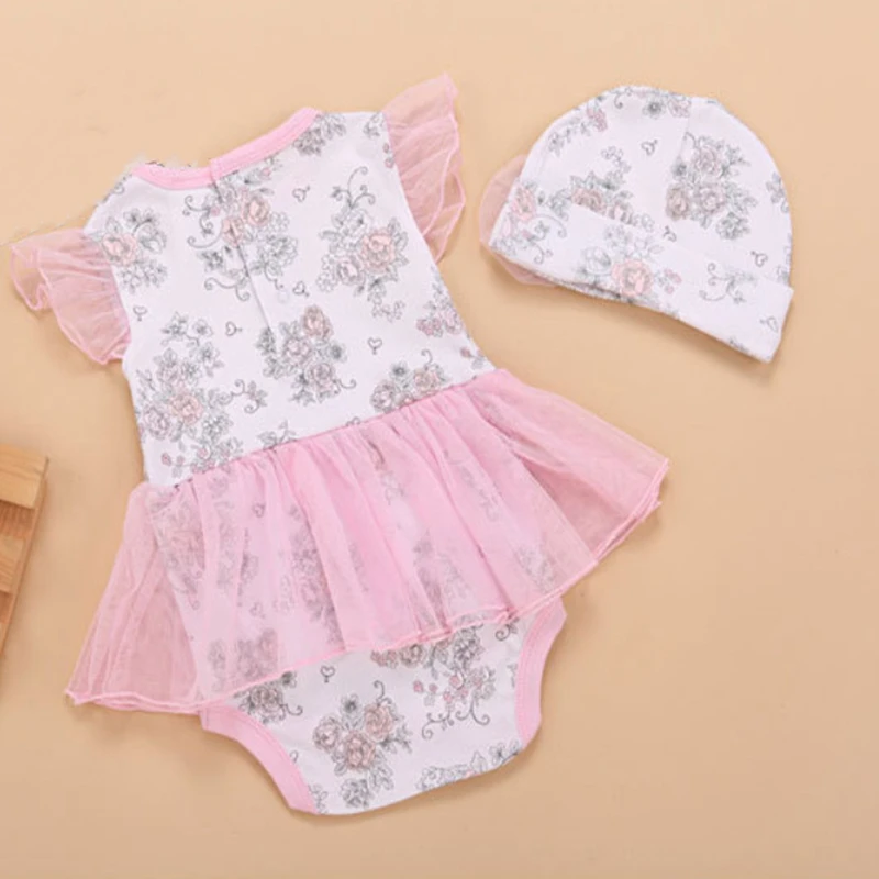 Платья из двух предметов для маленьких девочек комбинезоны с розами юбка