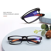 2 pairs lightweight fold frameless black frame resin lens portable reading glasses 0 75 1 1 25 1 5 1 75 2 to 4