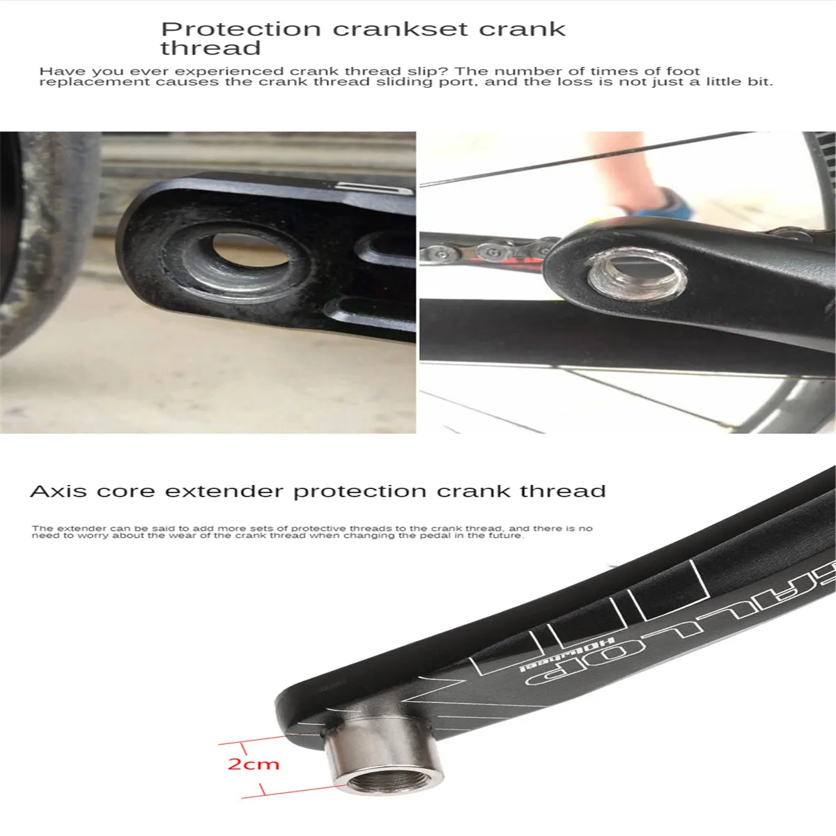 

PROMEND Mountain Bike Pedal Shaft Extender Road Bike Lock Pedals Lengthen Extender Riding Accessories Cycling Ultralight Pedal