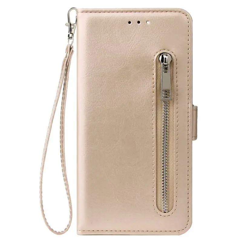 Новые Флип-Чехлы с держателем слотами для карт двойная пряжка застежка-молния и