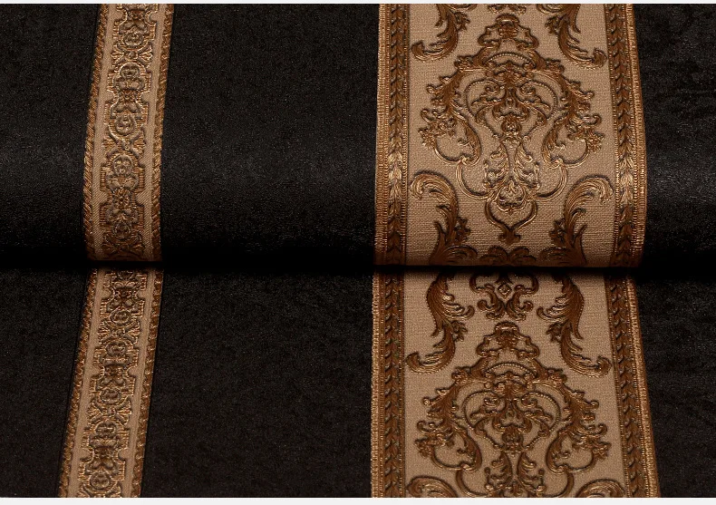 Темно Золотая несколько цветов настенная бумага современный дизайн рулон обоев