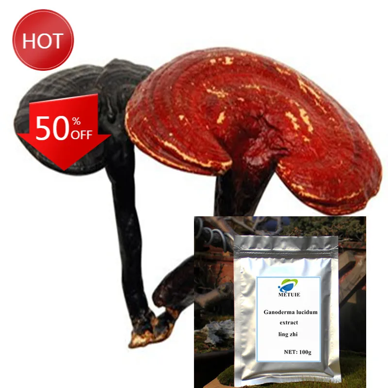 

2020 High Quality Ganoderma Lucidum Reishi Mushroom Powder Extract Festival Top Supplement Body Glitter Anti-Aging Free Shipping