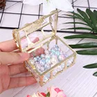 Новый Рождественский пластиковый Шкатулка, прозрачная коробка для хранения, коробка для конфет с кристаллами и драгоценными камнями, органайзер, сундук для ювелирных изделий, шкатулка, свадебные подарки