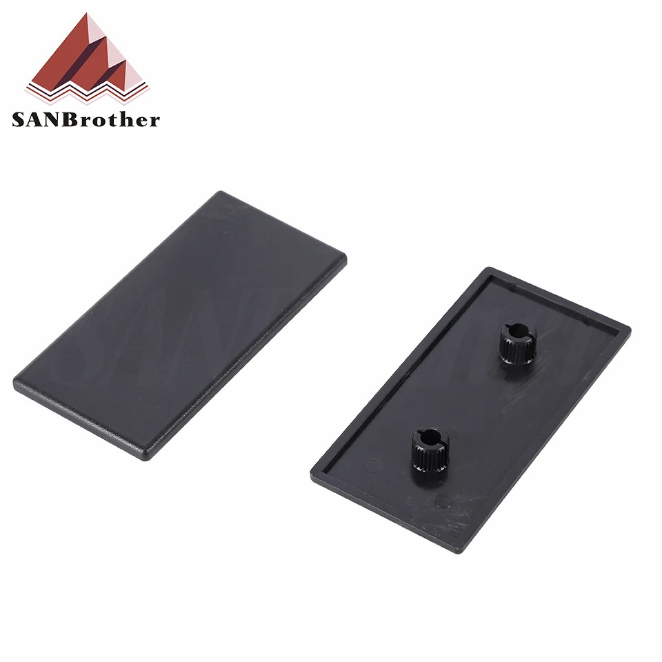 Черная нейлоновая алюминиевая профильная крышка 10 шт. пластина для