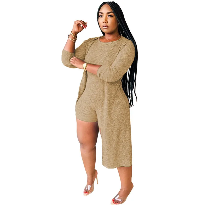 

2020 Autumn New Women's Suit European and American Fashion Casual Solid Color round Neck Suit Two-Piece Set