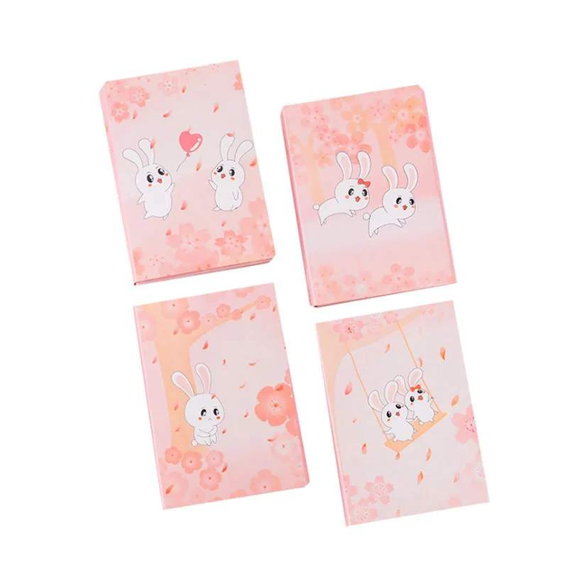 

1pack Cartoon rabbit sticky notes N times sticky notes Memo Creative Notepad School Supplies Gifts for Girls