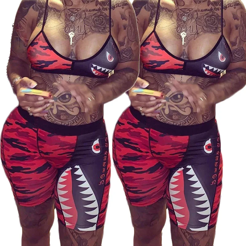 

Горячая Распродажа Мода 2020 летняя Соблазнительная девушка 7 видов цветов с принтом комплект из 2 предметов, комплект с шортами, Детская жиле...