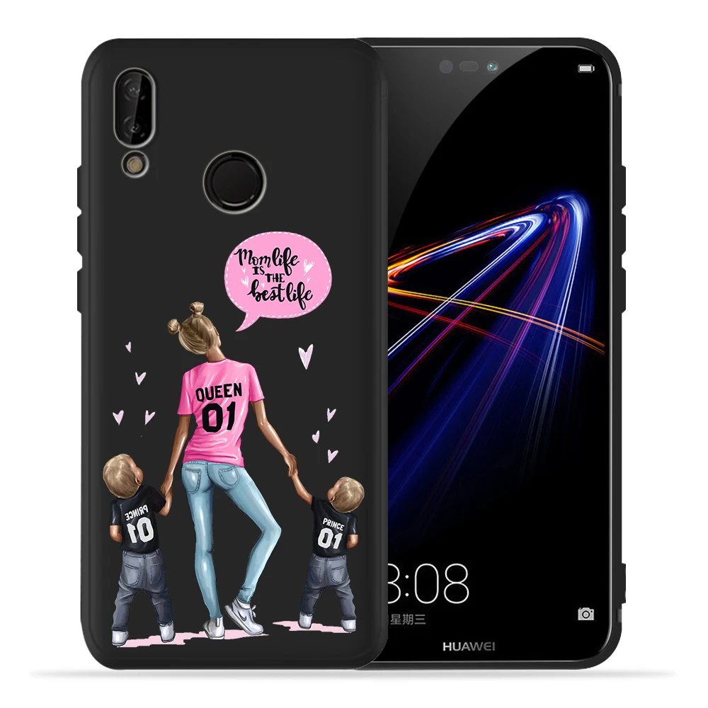 Чехол для телефона с надписью Super Mom Boy Girl Mama Baby чехол Huawei Honor 9X P20 Lite P30 Pro P9 P8 P10 8X 10 20i