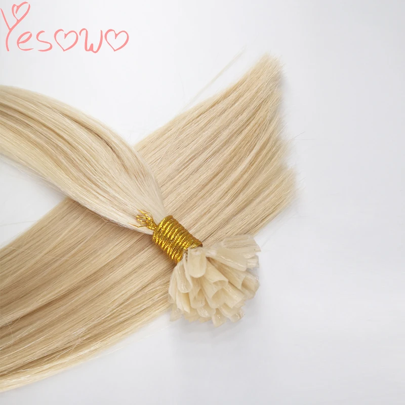 Yesowo бразильские человеческие волосы Remy с u образной окантовкой кератиновые 1 0