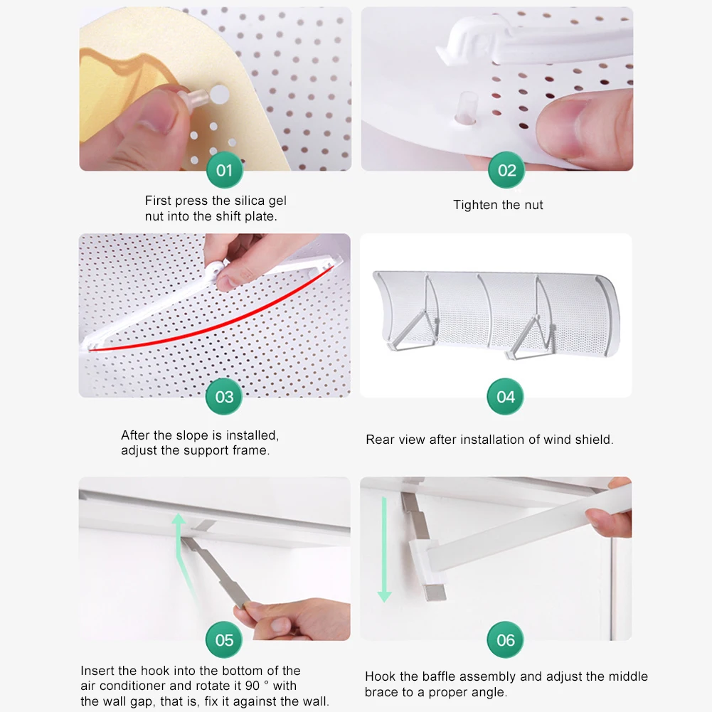 

Adjustable Home Air-conditioning Windshield Wind Deflector Baby Anti-straight Blowing Wind Deflector Air Outlet Baffle