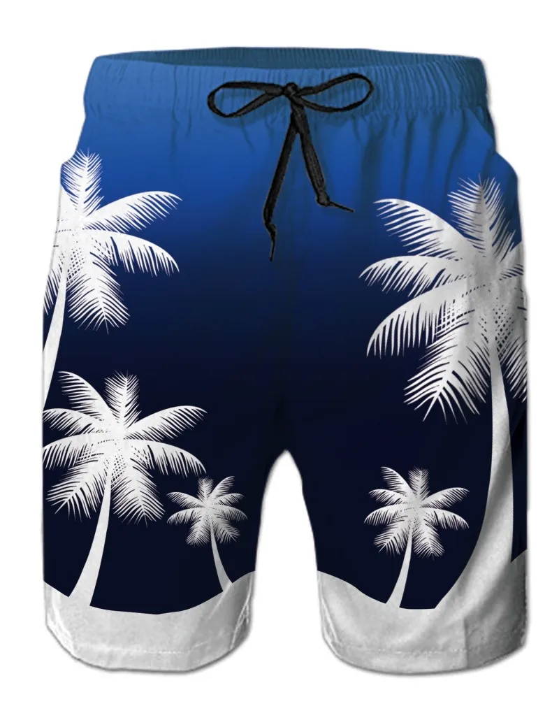 Шорты мужские быстросохнущие пляжные с 3D принтом фламинго|Мужские шорты| |