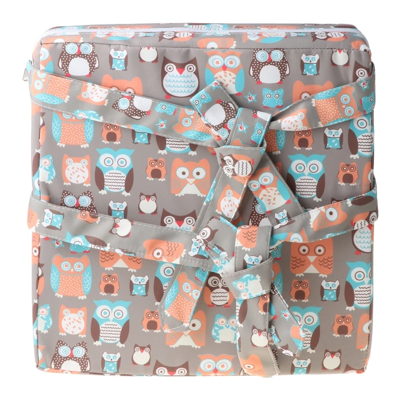 

85DE Square Booster Seat Highchair Pad Dining Chair Washable Thick Increasing Cushion for Kids Baby Toddler
