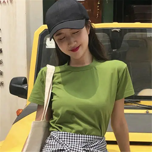 

2019 T Shirt Women Clothes Black Fashion Tee Top multi Fashion Cotton Ladies