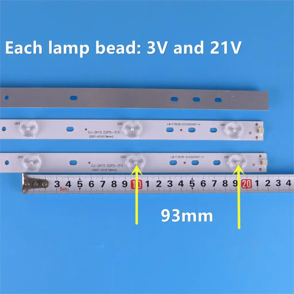 1 комплект = 3 шт. LBM320P0701-FC-2 светодиодный strips32PFK4309-TPV-TPT315B5 подсветки 32PFK4309 32PHS5301 TPT315B5