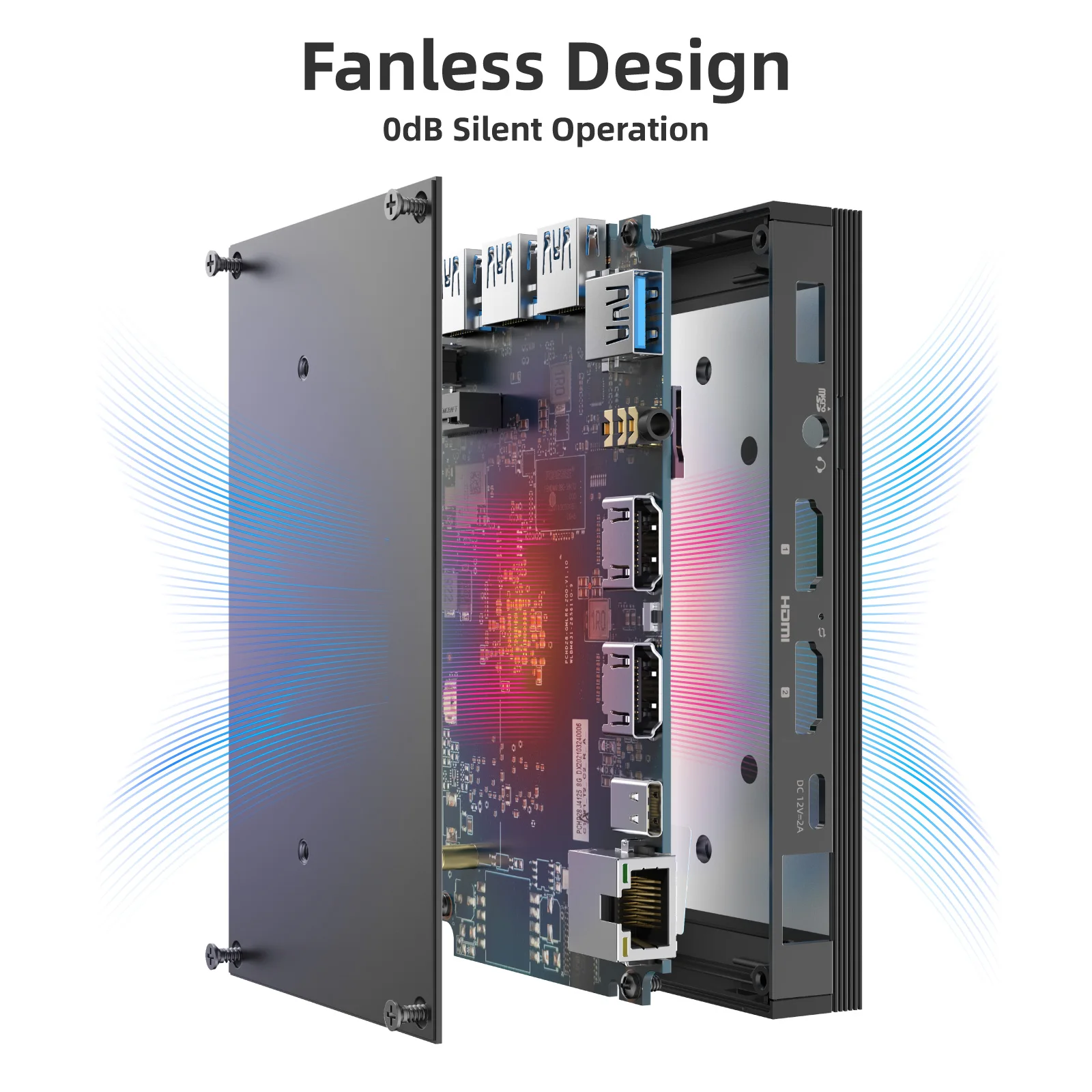 Карманный мини-ПК MeLE 4K Intel Celeron J4125 4 ядра 8 Гб DDR4 128 ГБ eMMC Windows 10 Pro безвентиляторный 2