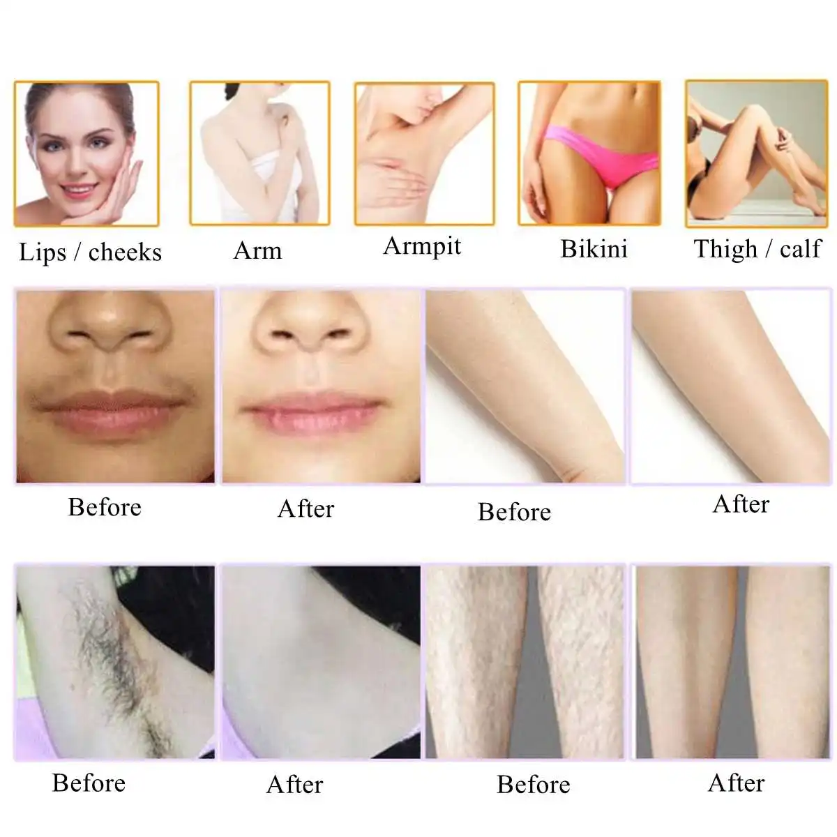 

500000 Flashes Mini Handheld Laser Epilator Depilador Facial Permanent Hair Removal Device Whole Body Laser Hair Remover Machine