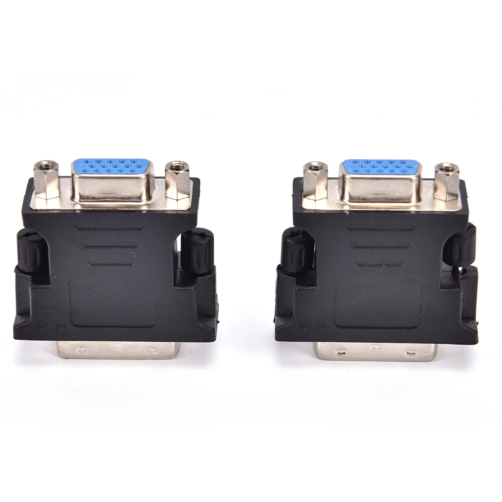 DVI I 24 + 5 Мужской HD VGA 15 Pin женский видеокарта монитор HDMI конвертер адаптер