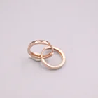 Серьги-кольца женские из розового золота 18 карат, 12 мм