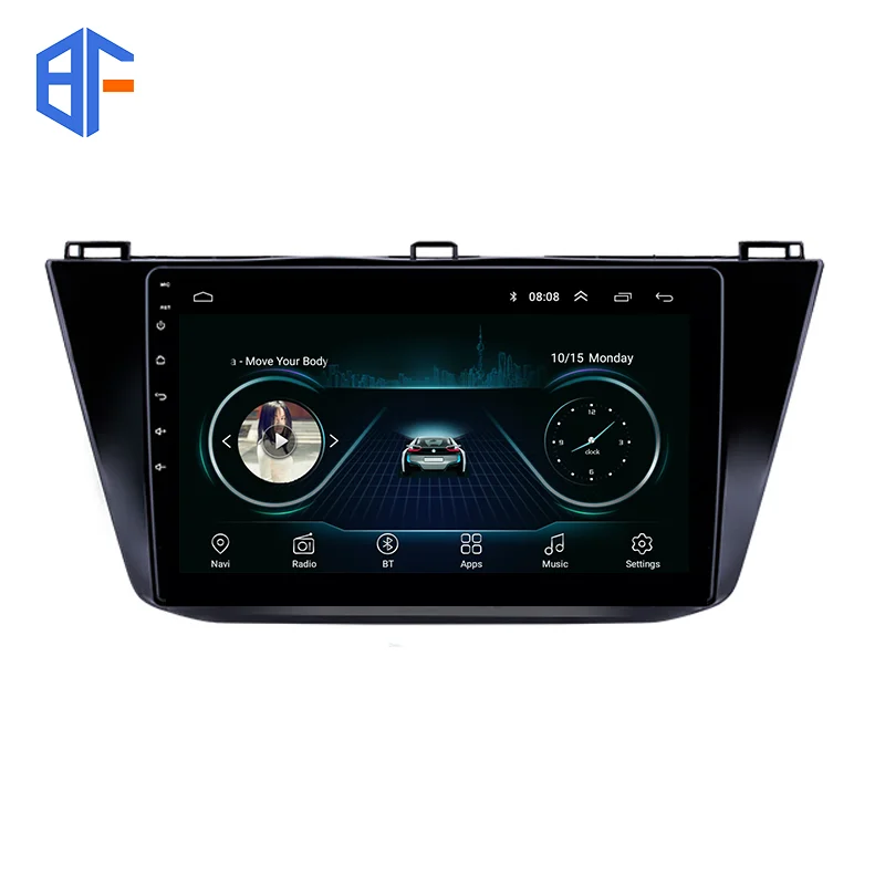 BF Bingfan автомобильное аудио Радио Android 9 для Фольксваген тигуан 2016 2017 2018 GPS
