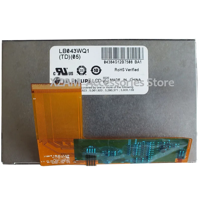 Оригинальный и новый 4 3 дюймов 45pin ЖК дисплей экран с сенсорный LB043WQ1(TD)(01) LB043WQ1 TD01