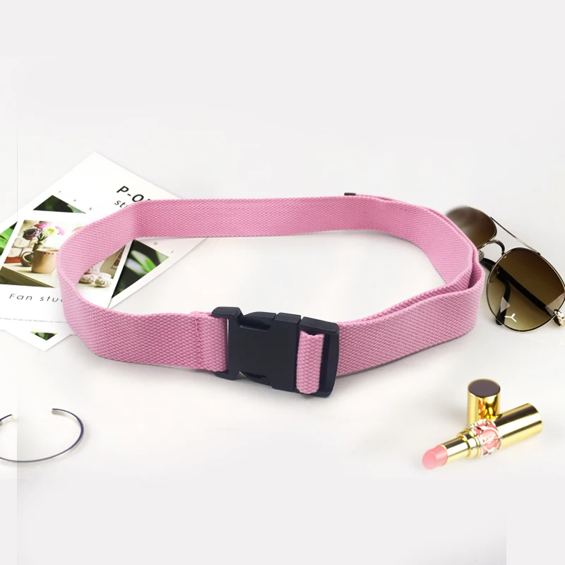 Мужская и женская унисекс Обычная лямка хлопок Холщовый ремень с металлической