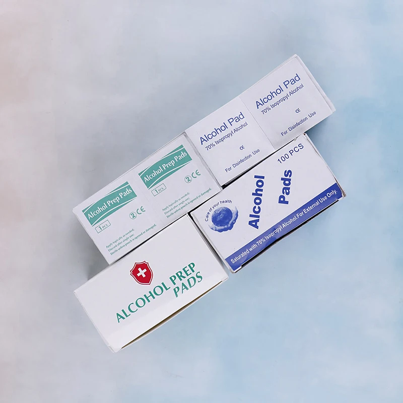 100 шт. с алкоголем замены Pad влажные салфетки для антисептик уход за кожей Чистка