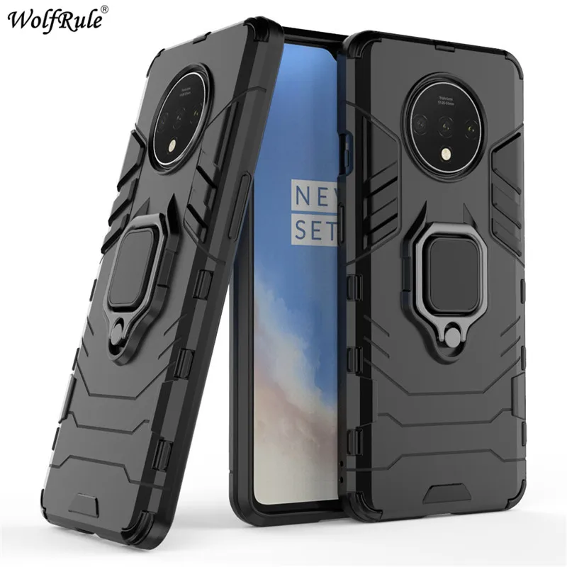 For Oneplus 7T Case Bumper Ring Holder Armor Protective Hard Back Cover For Oneplus 7T 11 11R Ace 2 Phone Case For Oneplus 11 7T
