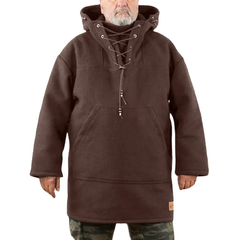 

Etienne Jr Men Mid-Length Casual Woolen Coats Winter European And American Sweater Trendy Top Multiple Color Jacket