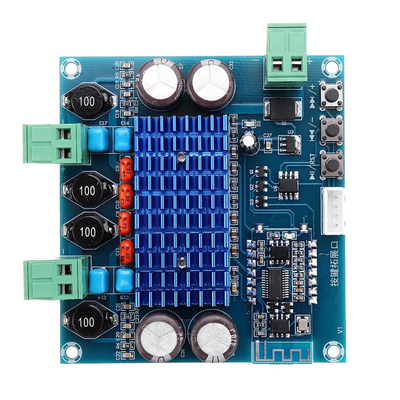 XH A308 беспроводной Bluetooth 5 0 TPA3116D2 цифровой усилитель мощности плата 2X50W стерео o 12V 24V