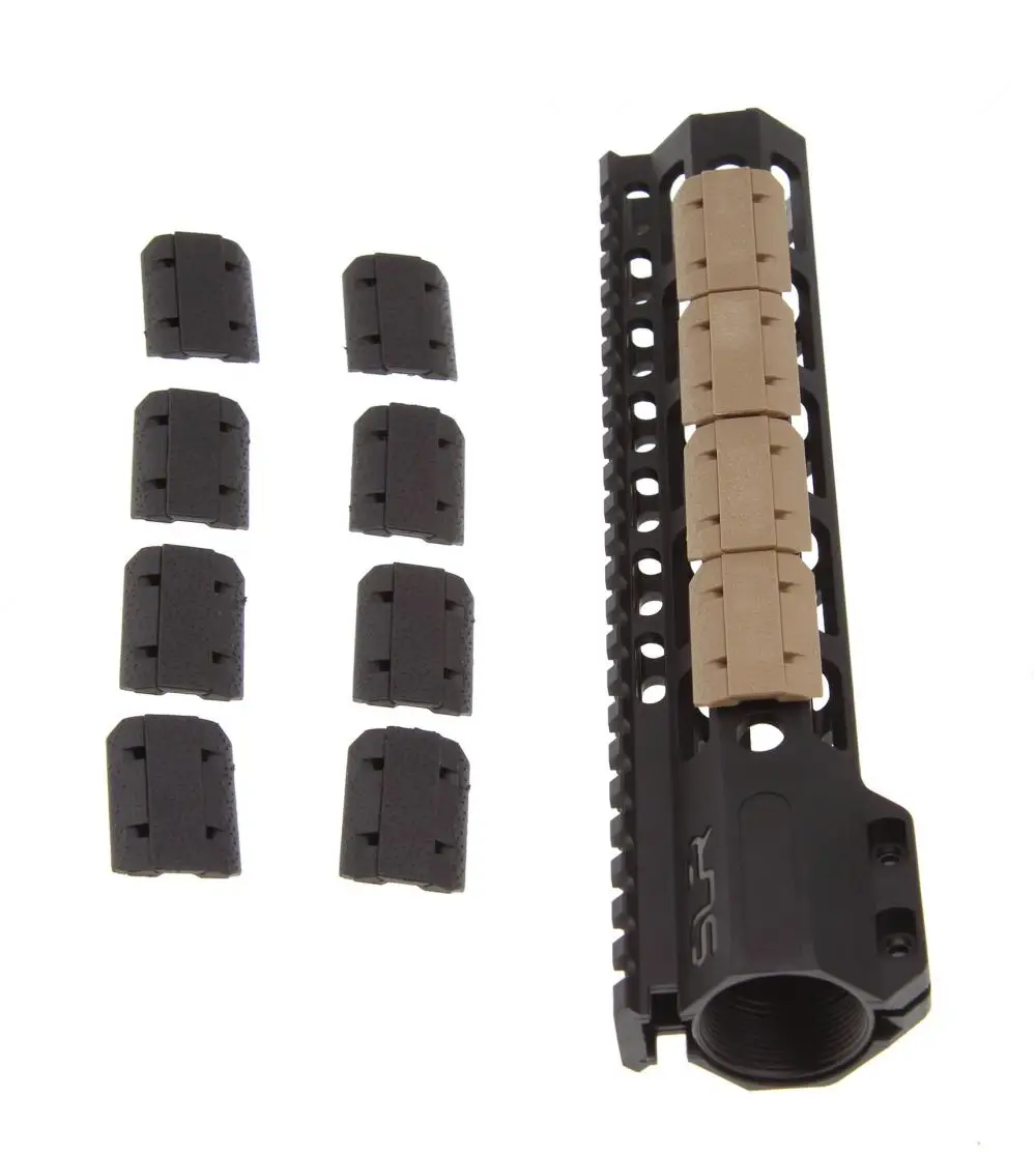 

New Airsoft M-Lok Rail Cover 8 Piece Polymer Softair Mlok Handguard Cover Fit 20Mm Weaver Rail Mount Accessories