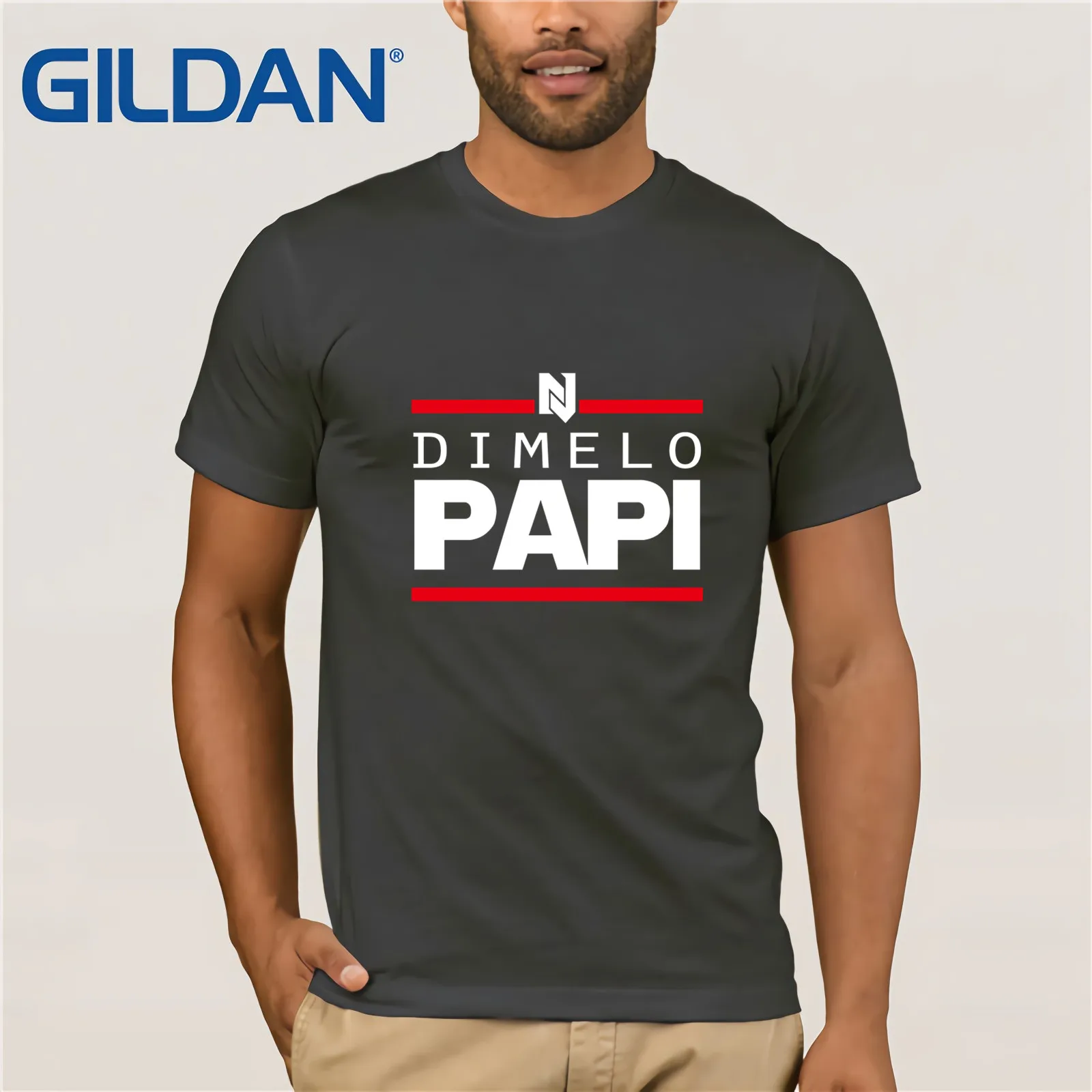 Dimelo Papi Nicky DJ jam Regueton Music Reggaeton Мужская черная футболка с круглым вырезом хлопковые
