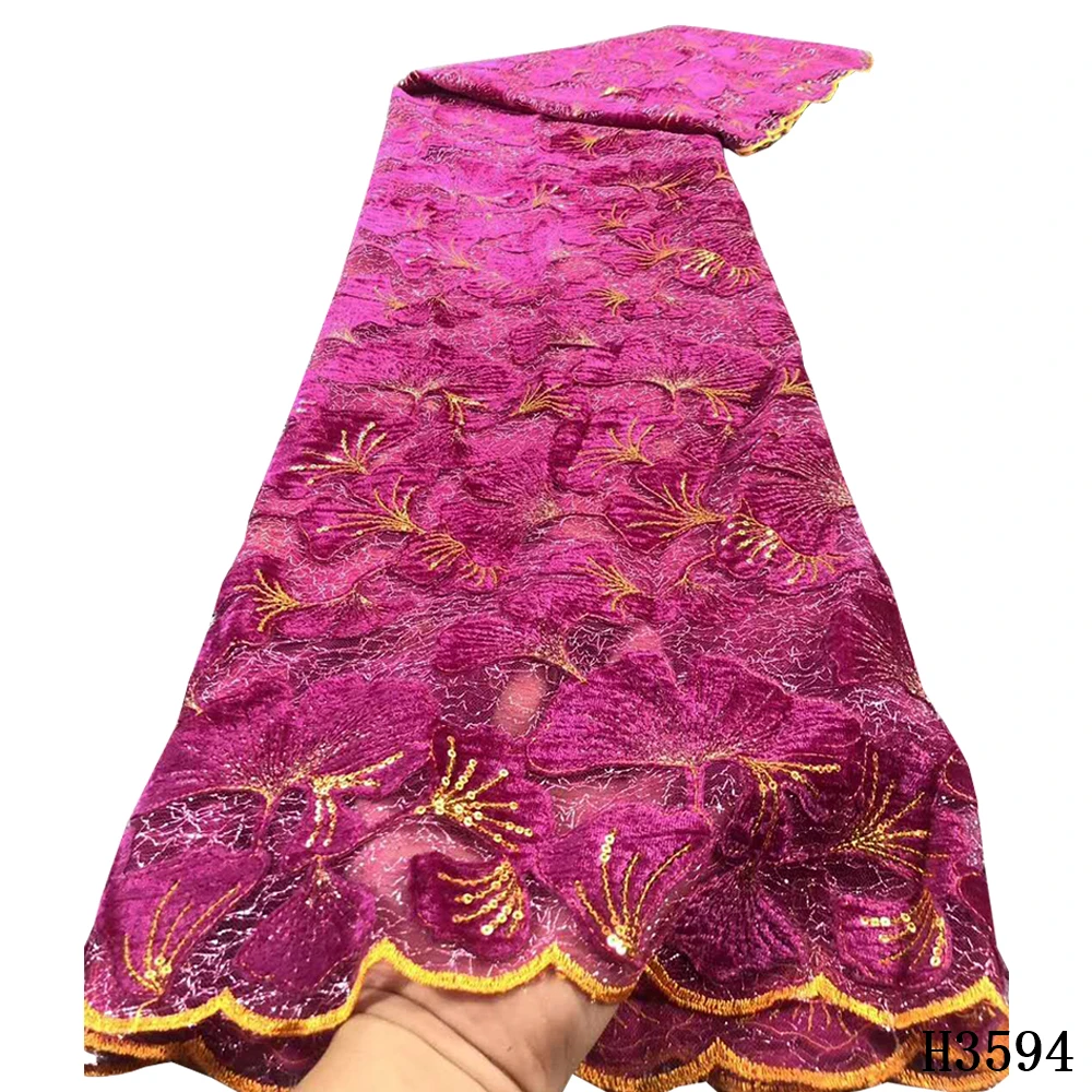

New Arrival Lace Fabric 2020 High Quality Sequins Tulle Lace Fabric Embroidered Nigerian Lace Fabic For 5 yards Wedding Dress