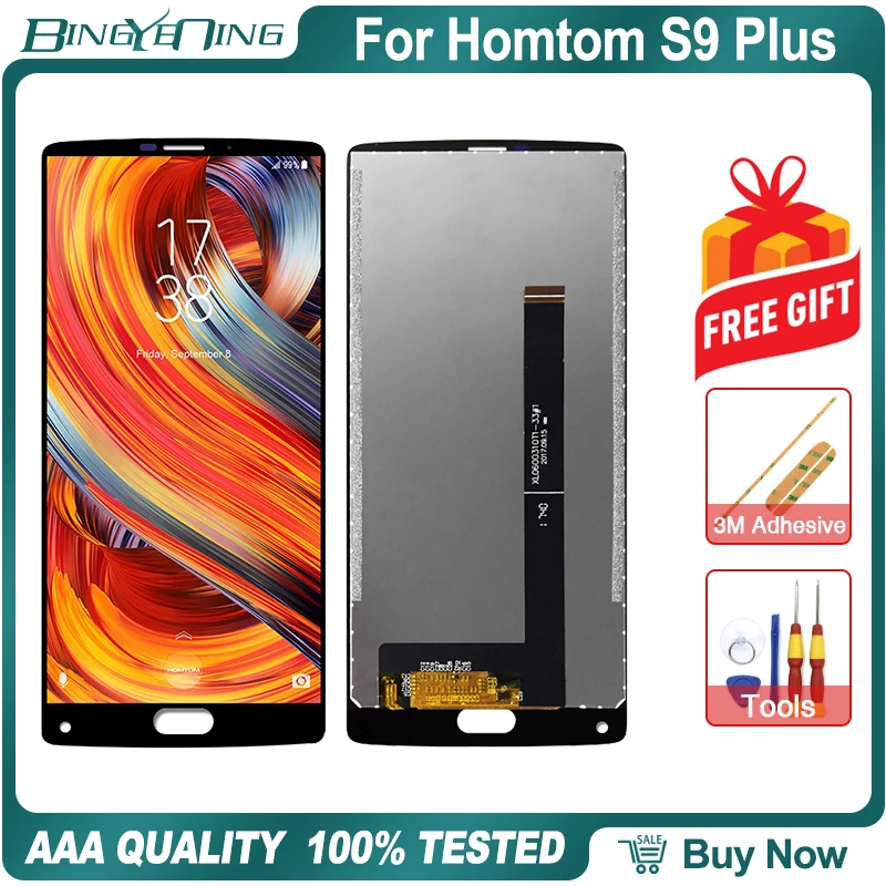 Для HOMTOM S9 Plus lcd и сенсорный экран дигитайзер с рамкой дисплей экран модуль аксессуары сменные инструменты