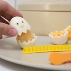 2 шт творческие фантазии вырезать яйца приготовленные приспособление для нарезки яиц бытовой вареных яиц инструменты для творчества, Bento срезанный цветок формирователь Кухня аксессуары