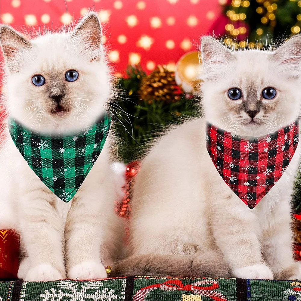 

Кошачий воротник с колокольчиком и галстуком-бабочкой, клетчатый дизайн, регулируемые ошейники для котят (6,8-10,8 дюйма), одежда для домашних ж...