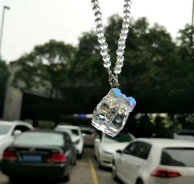 

Хрустальная Подарочная коробка с шариком, модная подвеска, украшение для интерьера, висячая подвеска, подвеска для автомобиля, Рождественское украшение