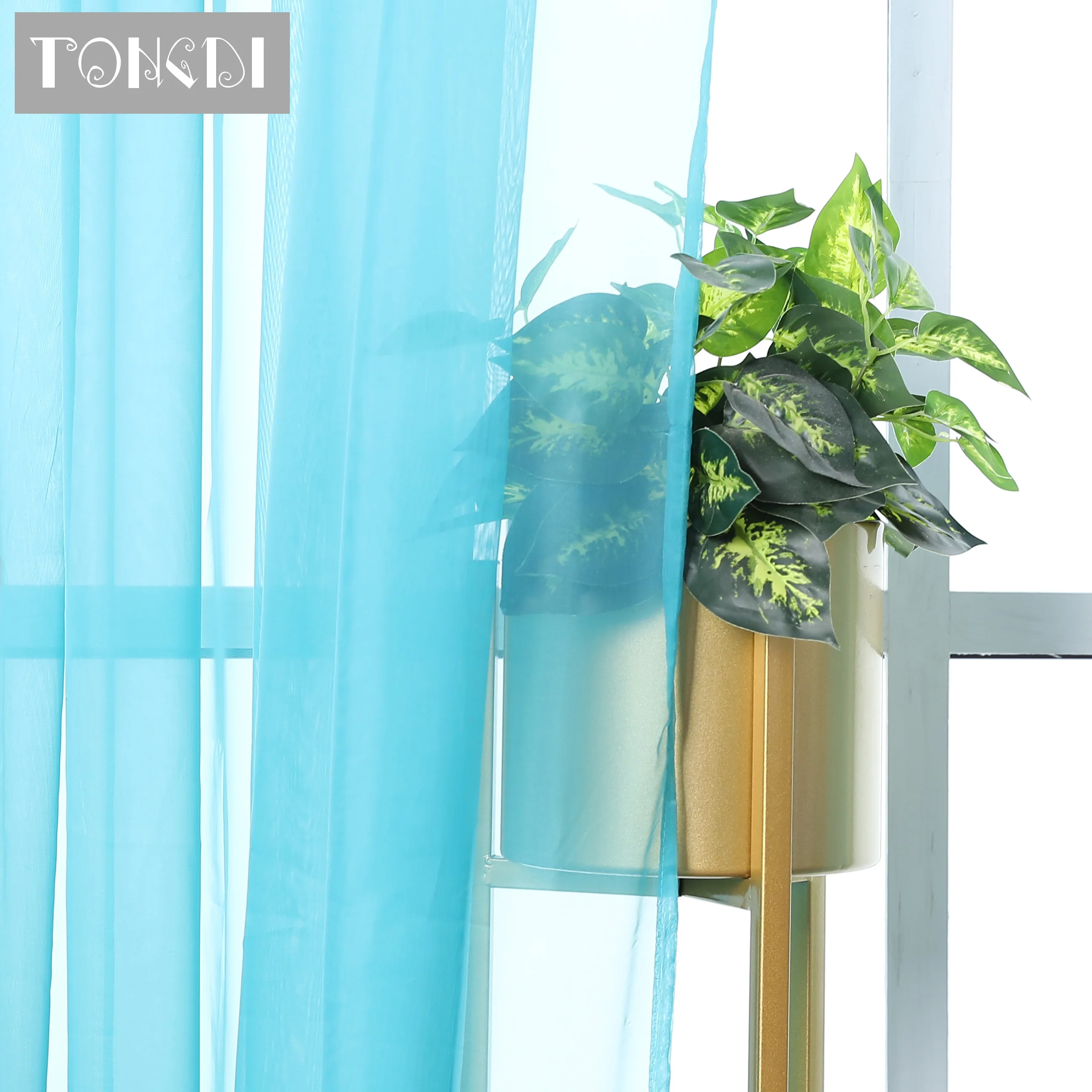 TONGDI Тюль разноцветный панельный дверной шарф балдахин оконный занавес