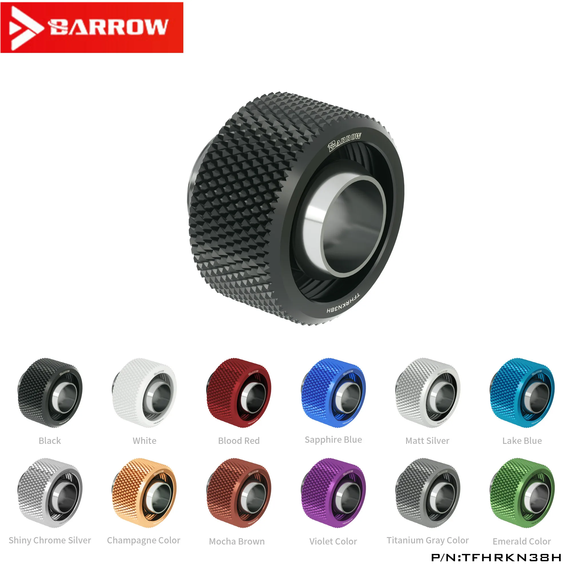 Barrow TFHRKN38H 3/8 дюйма ID * 5/8 OD 10x16 мм Мягкие трубные фитинги G1/4 для мягких труб|Кулеры и