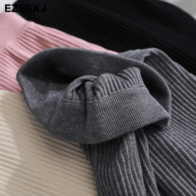 casual Elastic Waist Trousers Thick Knitted Women Harem Pants Autumn Winter Sport swear female sweater Radish pants Grandma